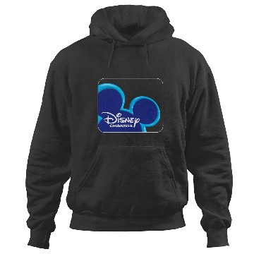 Discover Disney Channel  Mickey Mouse Blue Retro 2000s Logo Hoodies
