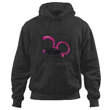 Discover Disney Channel  Mickey Mouse Pink Retro 2000s Logo Hoodies