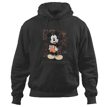 Discover Disney Mickey And Friends Mickey Mouse Schematic Style Logo Hoodies