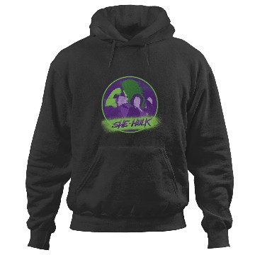 Discover Marvel Studios She-Hulk Disney Plus Spray Paint Hoodies