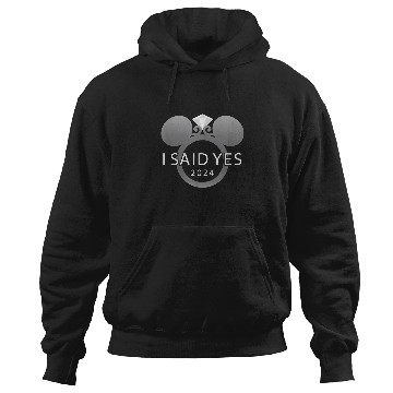 Discover Disney I Said Yes 2024 Engagement Ring Proposal Hoodies