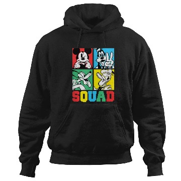 Discover Disney - Mickey, Goofy, Donald, Pluto Squad Grid T-Shirt Hoodies
