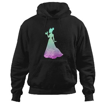 Discover Disney Princess Tiana Silhouette Pretty Tie Dye Hoodies