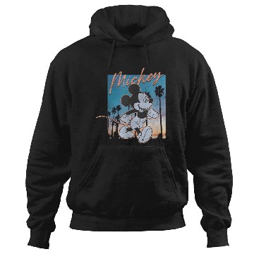 Discover Disney Mickey And Friends Walking On The Sunset Poster Hoodies