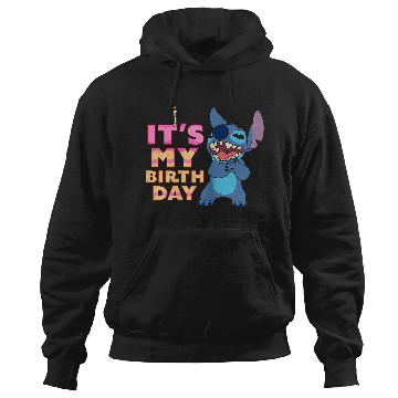 Discover Disney Lilo Stitch It's My Birthday Happy Text Stack Hoodies