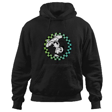 Discover Disney - Mickey Skateboard Checkered Circle Hoodies