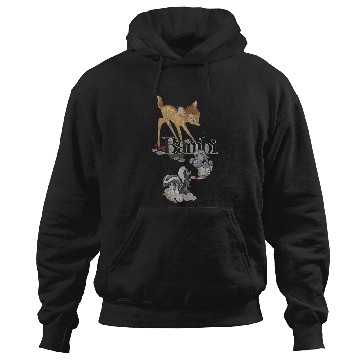 Discover Disney Bambi Group Shot Title Logo Hoodies