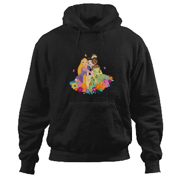 Discover Disney Princess Rapunzel Snow White Tiana Spring Easter Eggs Hoodies
