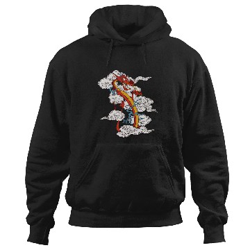 Discover Disney Mulan Chinese New Years Sassy Mushu Clouds Portrait Hoodies