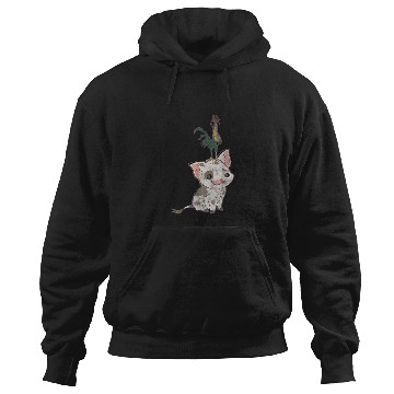 Discover Disney Moana Pua And Hei Hei Simple Portrait Hoodies