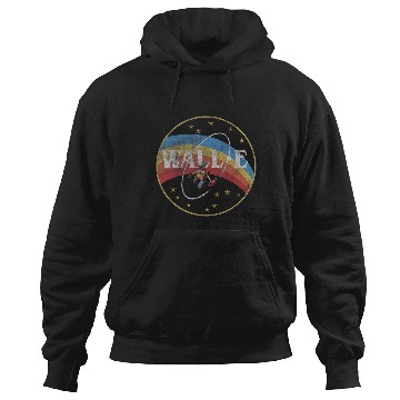 Discover Disney Pixar WALL-E Space Rainbow Circle Logo Distressed Hoodies