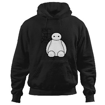 Discover Disney Big Hero 6 Baymax Sitting Pocket Logo Hoodies