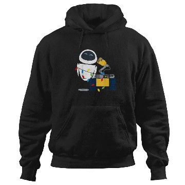 Discover Disney Pixar Wall-E Eve Christmas Light Wrap Graphic Hoodies