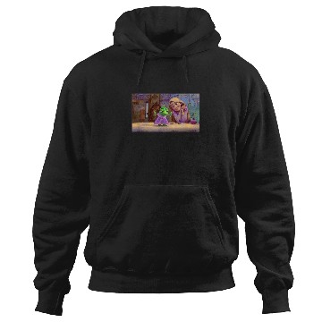 Discover Disney Tangled Rapunzel And Pascal Painted Style Hoodies