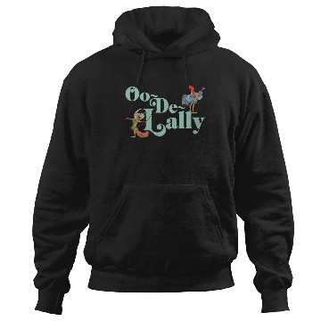 Discover Womens Disney Robin Hood Oo-De-Lally Iconic Quote Chest Text Logo V-Neck Hoodies