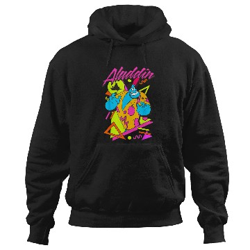 Discover Disney Aladdin Genie Retro Abstract 90's Print Graphic Hoodies