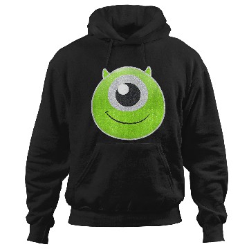 Discover Disneyss Pixars Monsters University Mike Wazowski Big Faces Logo Hoodies
