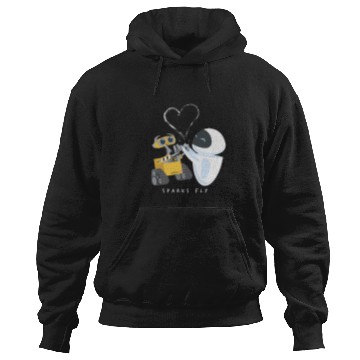 Discover Disney Pixar Wall-E Eve Heart Sparks Fly Hoodie Hoodies