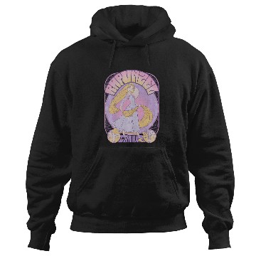 Discover Disney Tangled Rapunzel Seventies Retro Poster Hoodies