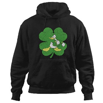 Discover Disney Donald Duck Retro Shamrock St. Patrick's Day Long Sleeve Hoodies