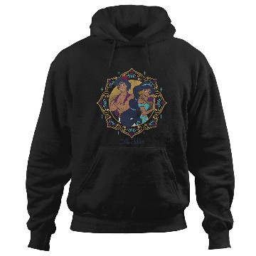 Discover Disney Aladdin Jasmine & Aladdin Circle Portrait Hoodies