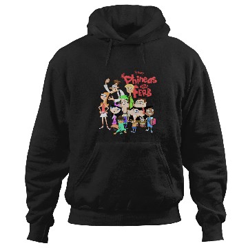 Discover Disney Phineas And Ferb The Group Logo Hoodies