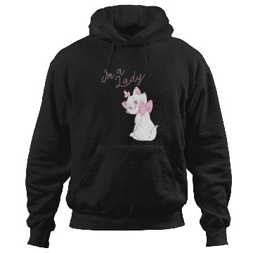 Discover Disney The Aristocats Marie I'M A Lady Text Hoodies
