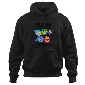 Discover Disney Pixar Inside Out Every Day Is Full Of Emotions Group V-Neck Hoodies