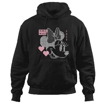 Discover Disney Minnie Mouse Retro Digital Hearts Hoodies