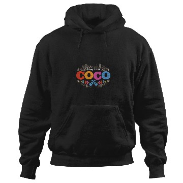 Discover Disney Pixar Coco Colorful Movie Logo Hoodies
