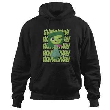Discover Disney Pixar Inside Out Disgust Ewww Retro Text Stack Premium Hoodies