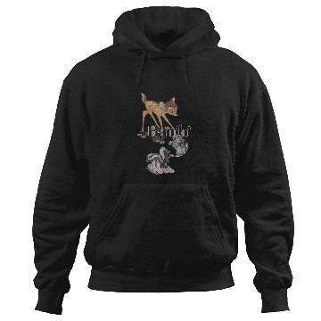 Discover Disney Bambi Classic Group Shot Title Logo Hoodies
