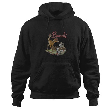 Discover Disney Bambi Group Shot Logo Hoodies