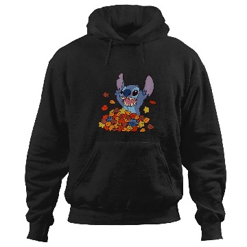 Discover Disney Lilo Stitch Autumn Leaves Stitch Hoodies