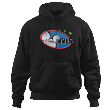 Discover Womens Disney Channel Games Logo V-Neck Hoodies
