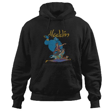 Discover Disney Aladdin Vintagess Group Shot Logo Tank Top Hoodies