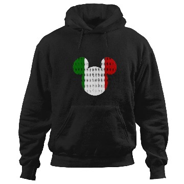 Discover Disney Mickey Mouse Logo Italy Flag Fill Hoodies