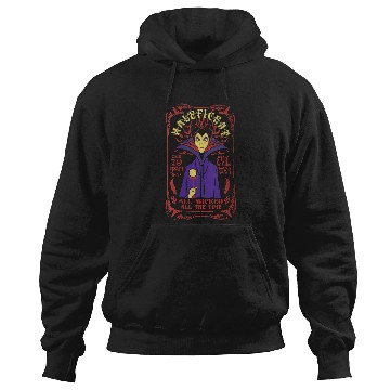 Discover Disney Villains Maleficent All Wicked All The Time Tarot V-Neck Hoodies