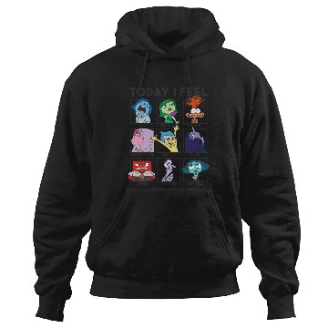 Discover Disney Pixar Inside Out 2 Today I Feel... Emotions Panels Hoodies