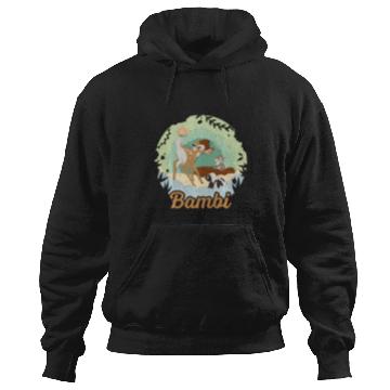Discover Disney Bambi Thumper And Flower Paper Cut Portrait Hoodies