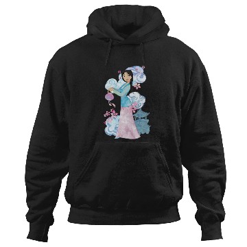 Discover Disney Mulan Watercolor Portrait Hoodies