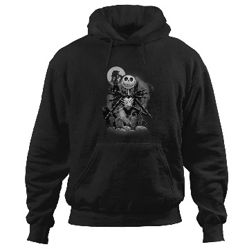 Discover Disneyss Nightmare Before Christmas Jack Night Scene Hoodies