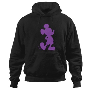 Discover Disney Mickey Mouse Pride Classic Pose Purple Icon Fill Hoodies