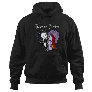Discover Disneyss The Nightmare Before Christmas Jack Sally Together Hoodies