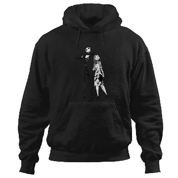Discover Disneyss The Nightmare Before Christmas Jack Sally Line Art Hoodies