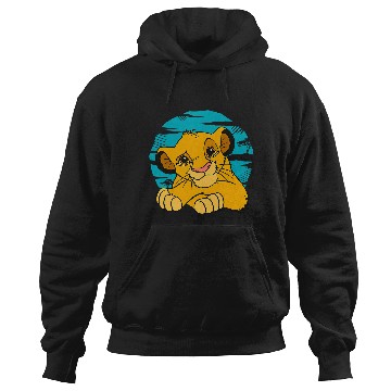 Discover Disney The Lion King Young Simba Resting Blue 90s Hoodies
