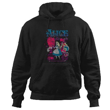 Discover Disneyss Alice In Wonderland Technicolor Distressed Big Poster Hoodies