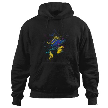 Discover Disney Mickey And Friends Donald Duck Paint Splatter Hoodies