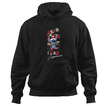 Discover Disneyss Lilo Stitch Christmas Dear Santa I Can Explain Hoodies