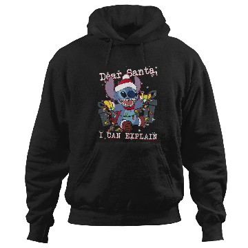 Discover Disneyss Lilo Stitch Christmas Dear Santa I Can Explain Hoodies